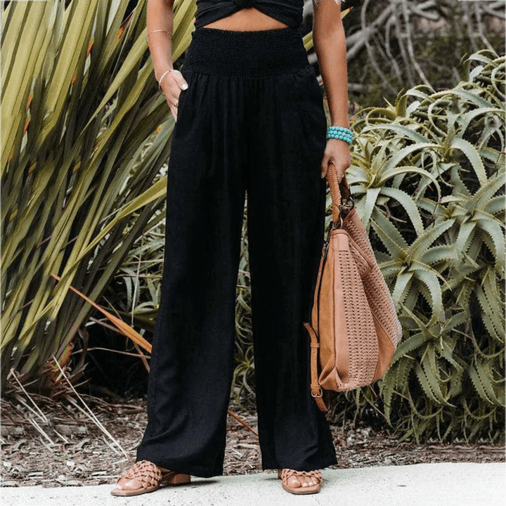 Levoire | Pantalon élégant pour femmes léger et respirant matériau Noir