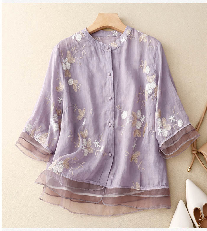 Levoire | T-Shirt Écrit Lilas