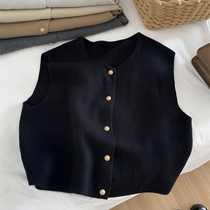 Levoire | Top En Tricot Élégant Pour L'Automne Noir