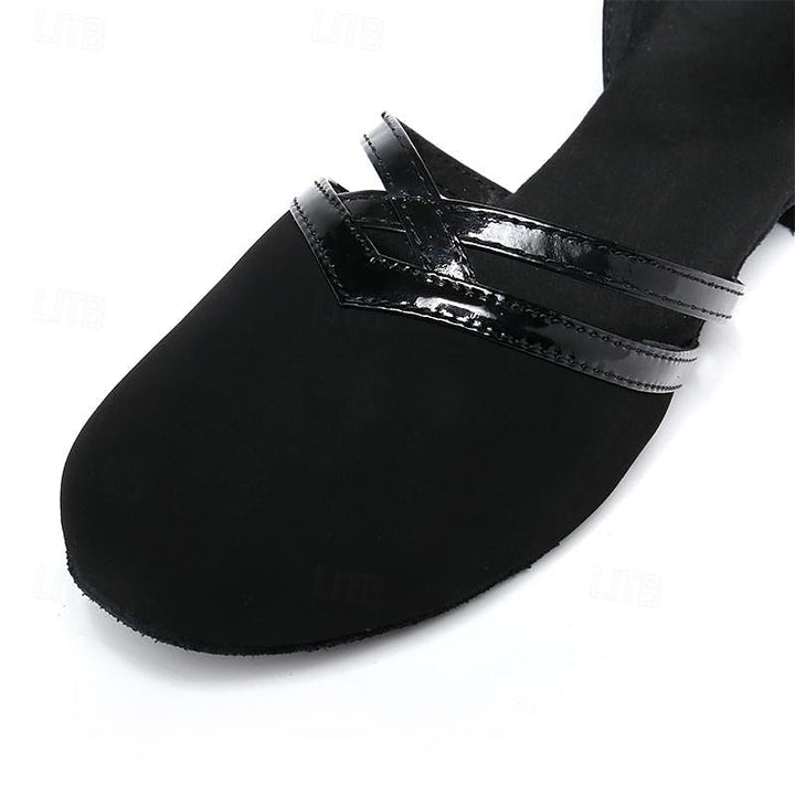 Avriane | Chaussures de danse modernes pour femmes - Noir - Cuir suédé de haute qualité