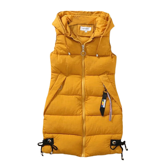 Levoire | Veste À Capuche Chaude Sans Manches Avec Poches Zippées Gul