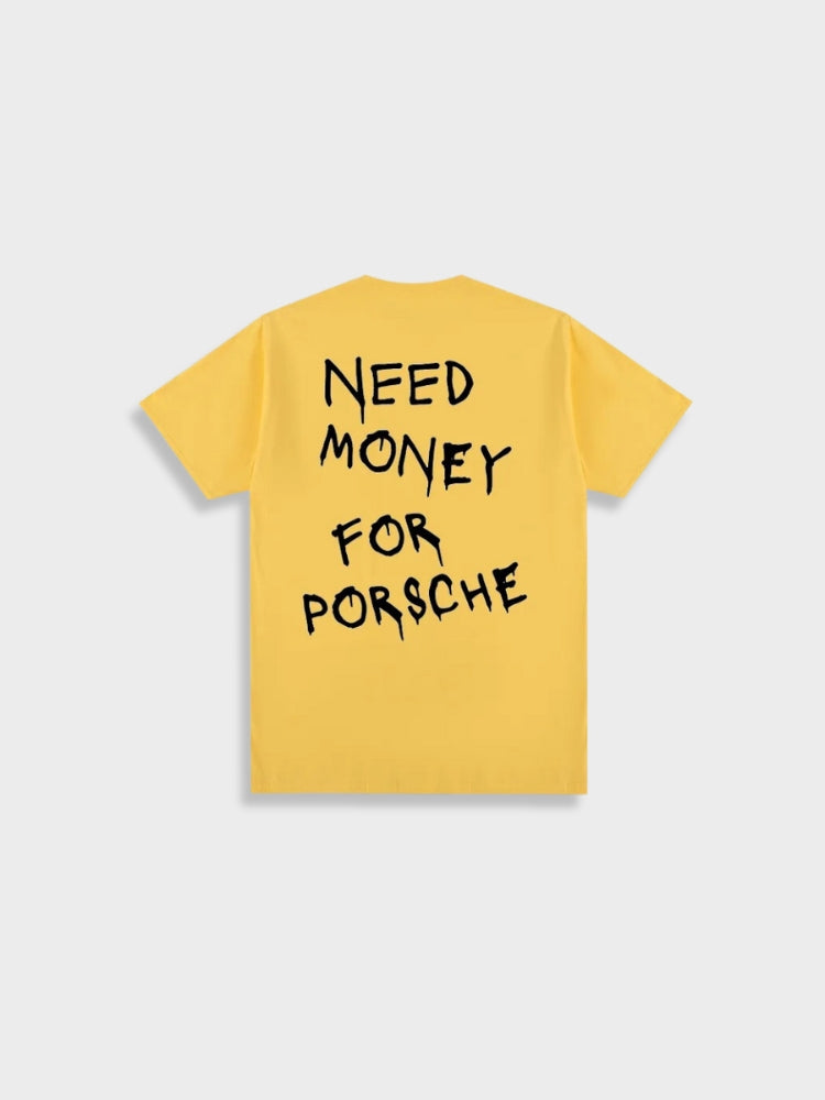 Levoire | T-Shirt Avec Impression De Collecte De Vin Pour Hommes Jaune