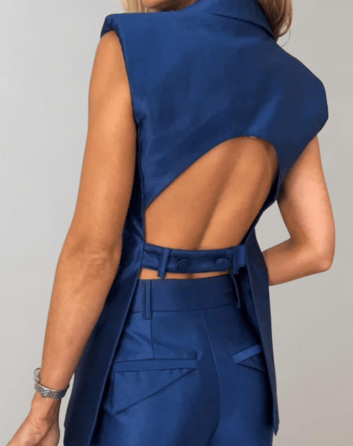 Levoire | Ensemble 2 Pièces Femme Veste Pantalon Dos Ouvert