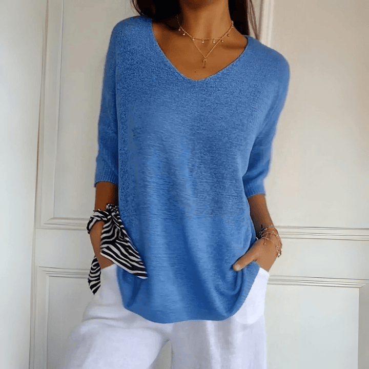 Levoire | Top Élégant En Tricot À Décolleté En V