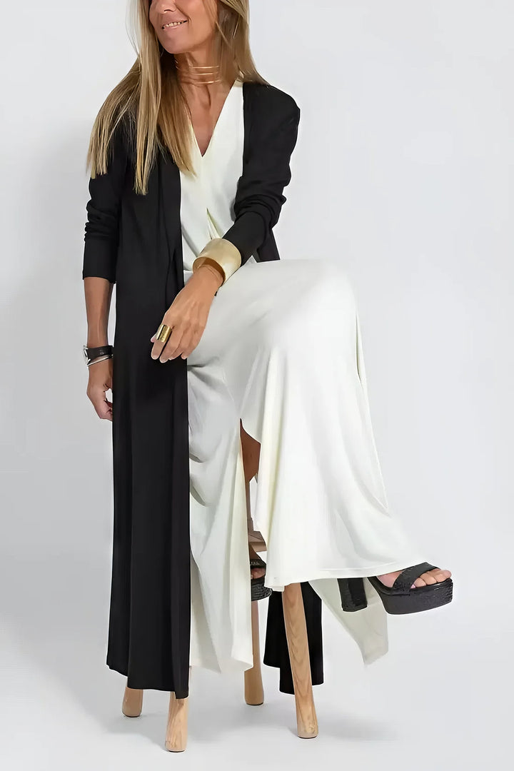 Levoire | Robe Élégante Longue + Gilet Correspondant Comme Cadeau