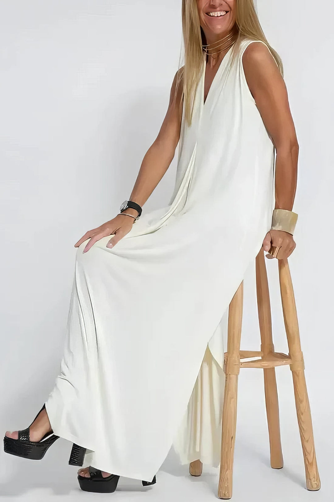 Levoire | Robe Élégante Longue + Gilet Correspondant Comme Cadeau