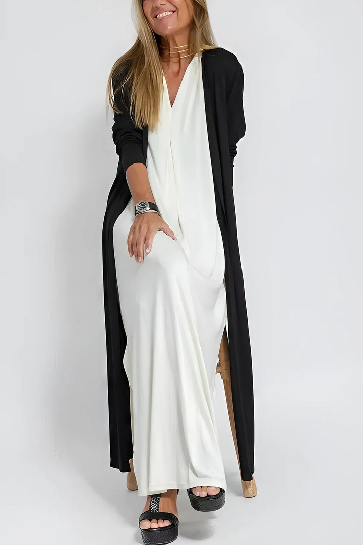 Levoire | Robe Élégante Longue + Gilet Correspondant Comme Cadeau