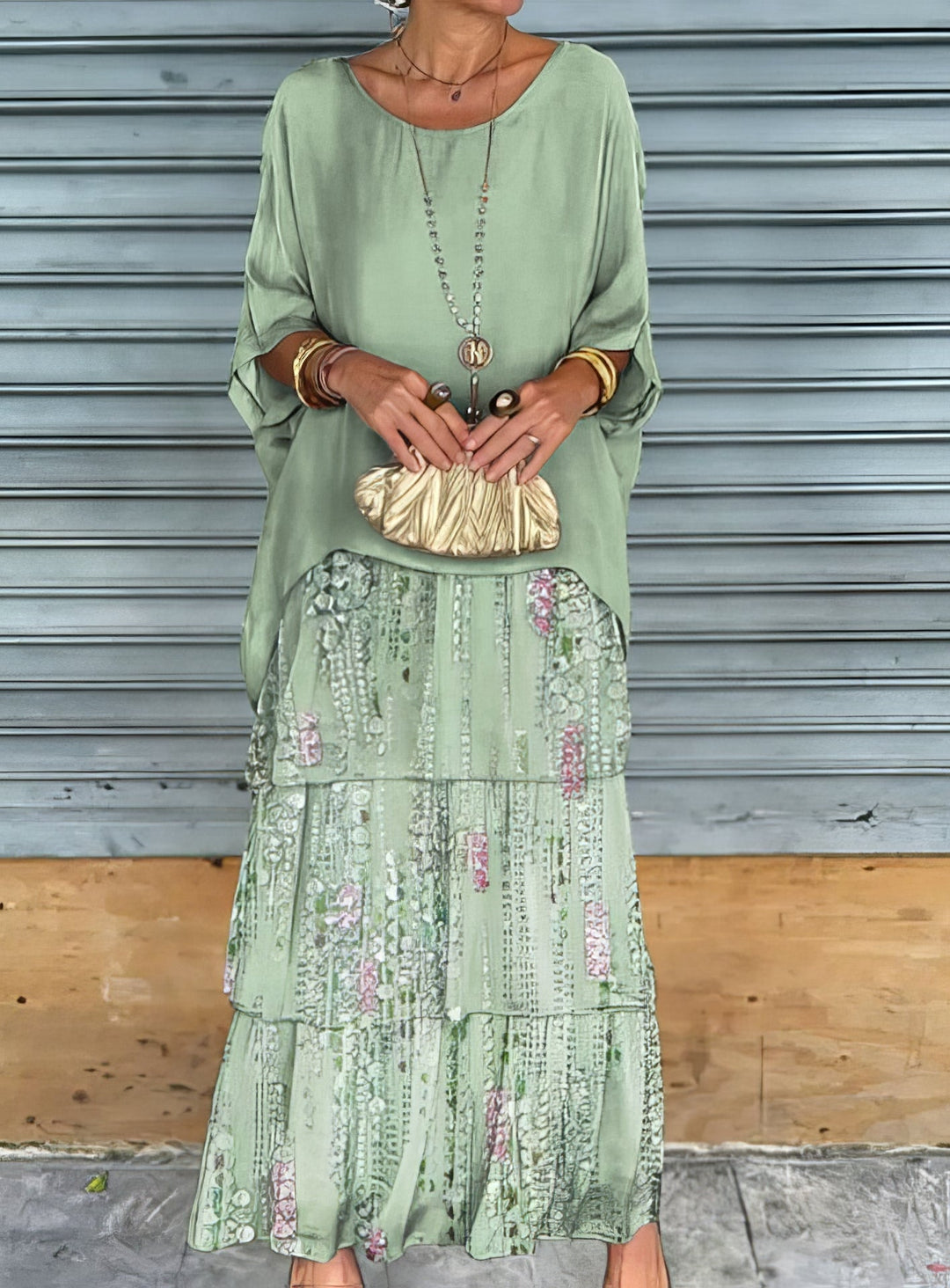 Levoire | Artistiquement Découpé Libre vert pastel avec design