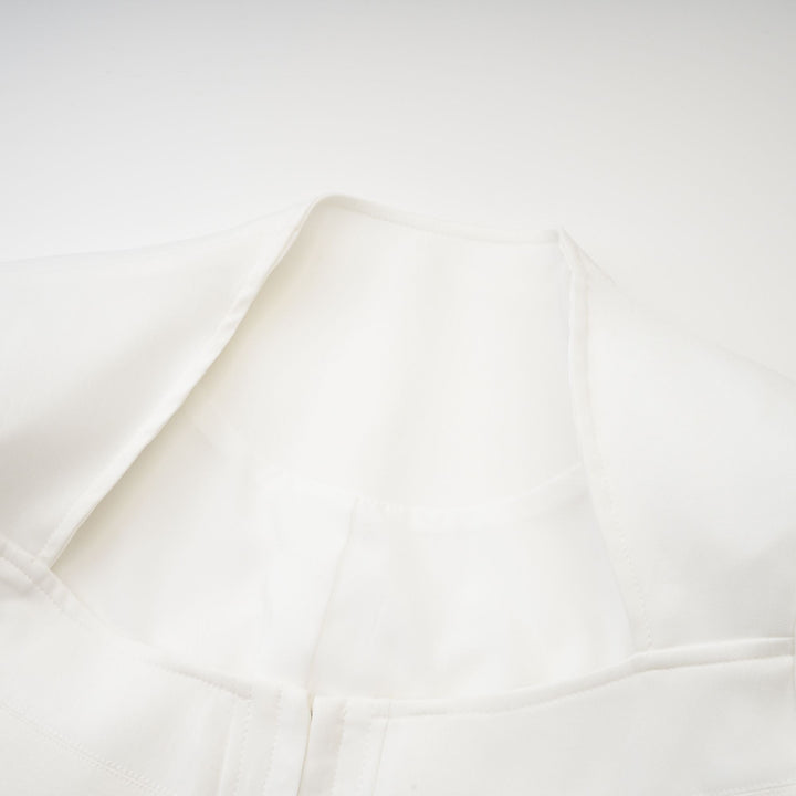 Levoire | Haut Corset À Manches Longues Blanches
