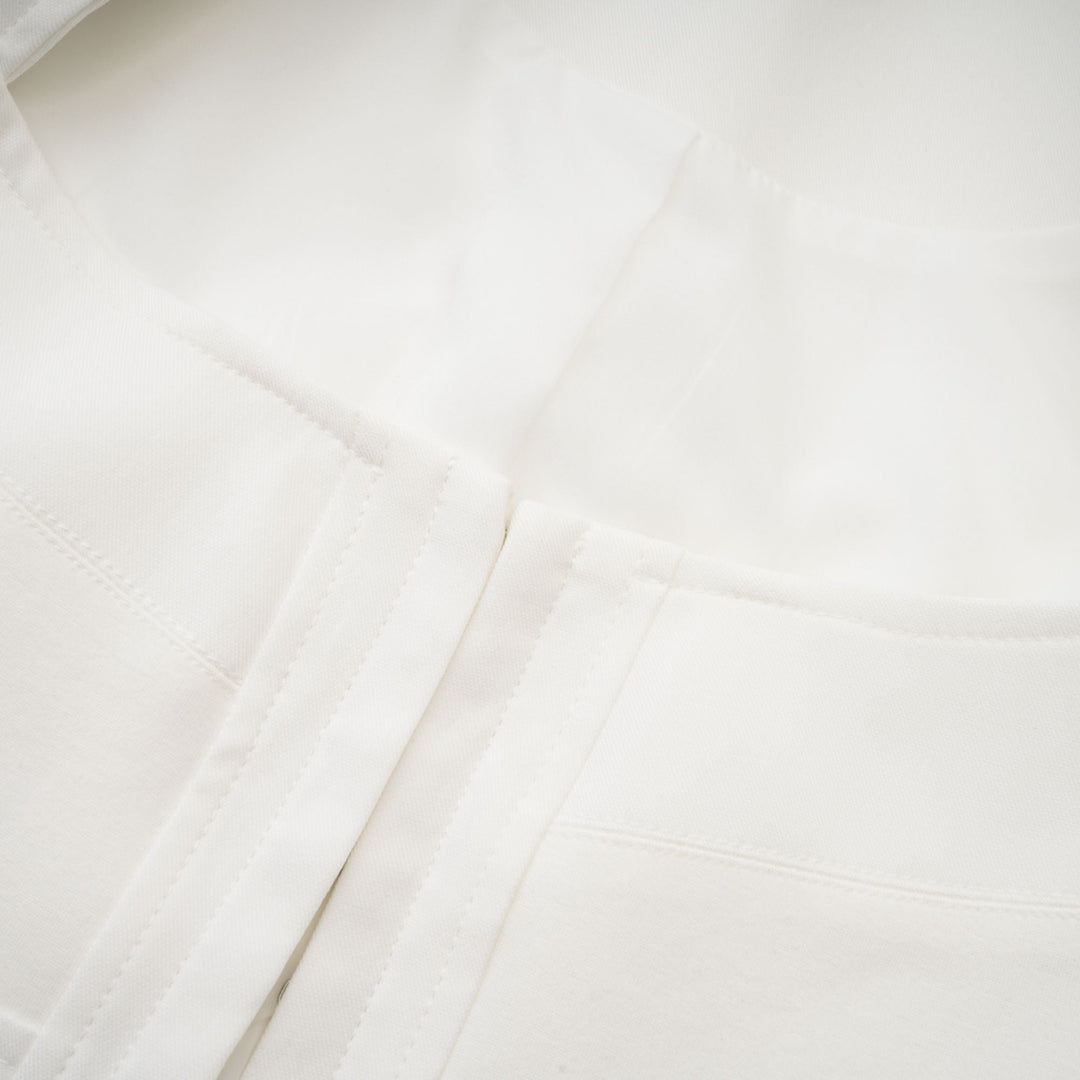 Levoire | Haut Corset À Manches Longues Blanches
