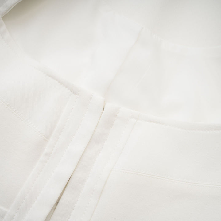 Levoire | Haut Corset À Manches Longues Blanches