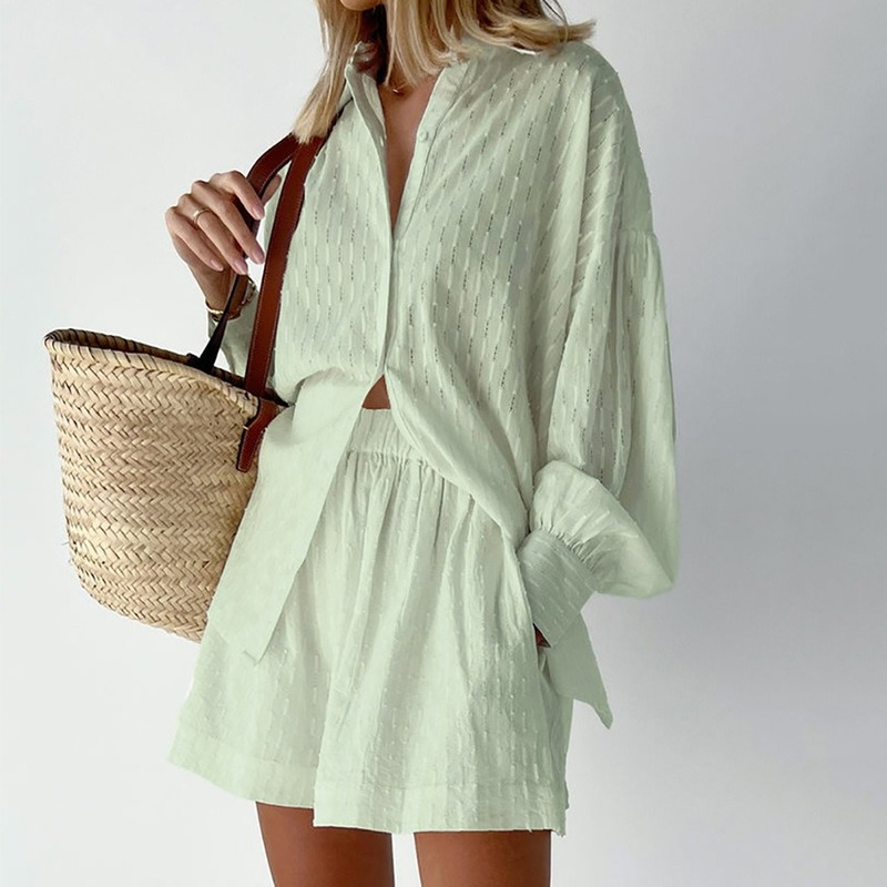 Levoire | Ensemble Confortable en Coton Doux Vert