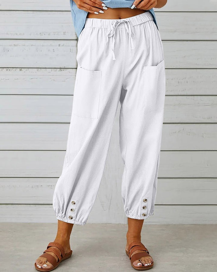 Levoire | Pantalon Taille Haute Blanc