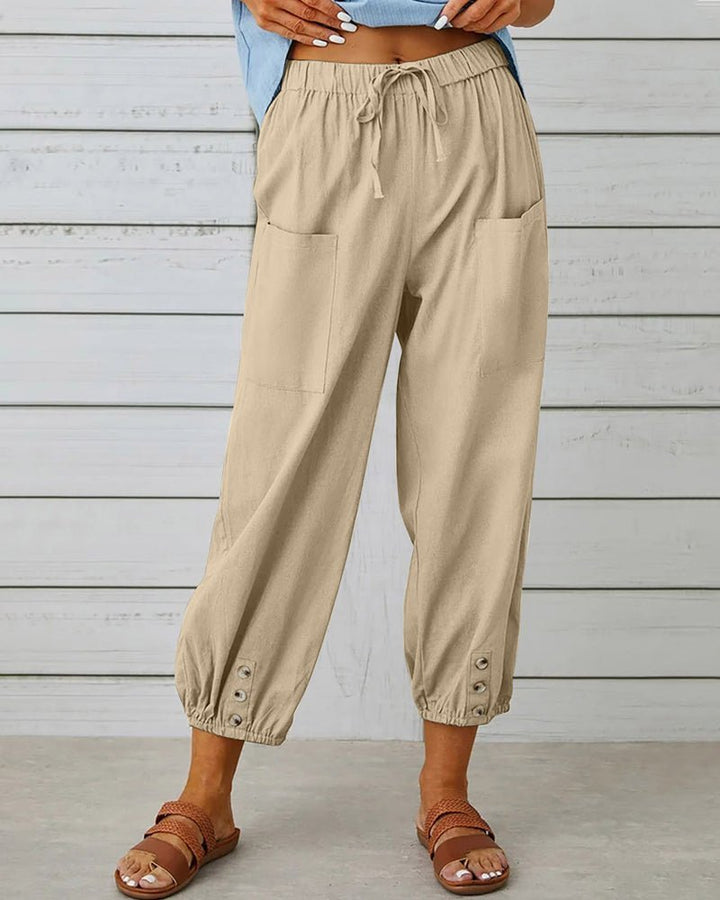 Levoire | Pantalon Taille Haute Kaki