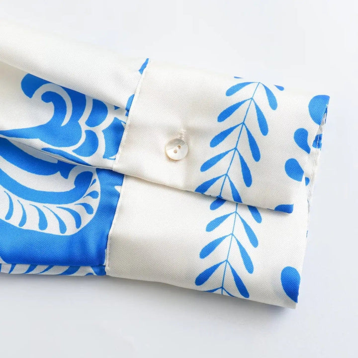 Levoire | Silkkiyöpaita Printillä