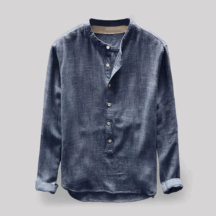 Levoire | Chemise En Lin Tendance Bleu