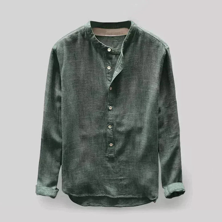 Levoire | Chemise En Lin Tendance Vert