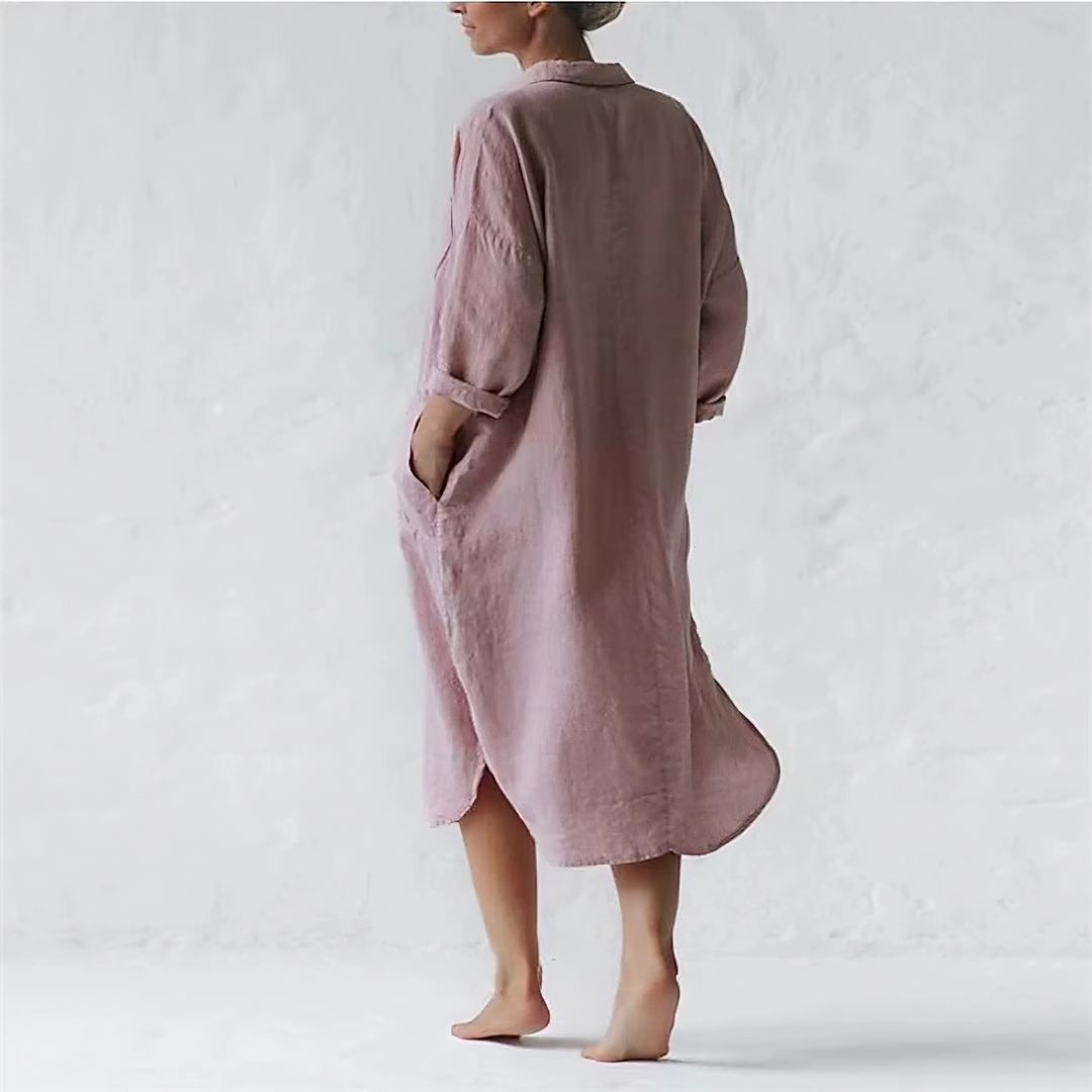 Levoire | Robe Longue Élégante Rose
