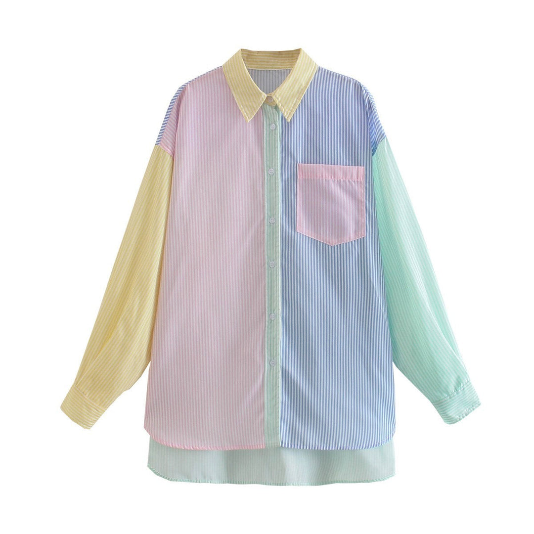 Levoire | Blouse Une Blouse Pour Femme Colorée Et Unique Rose Bleu