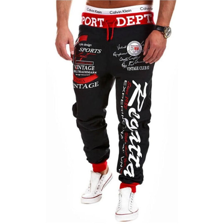 Levoire | Pantalons De Sport Confortables Noir Rouge