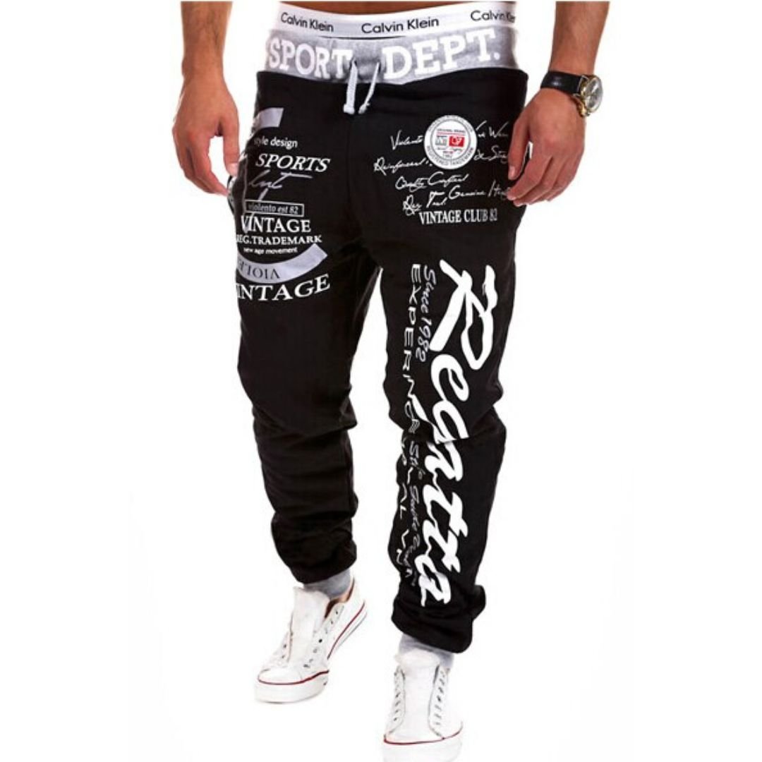 Levoire | Pantalons De Sport Confortables Noir Blanc