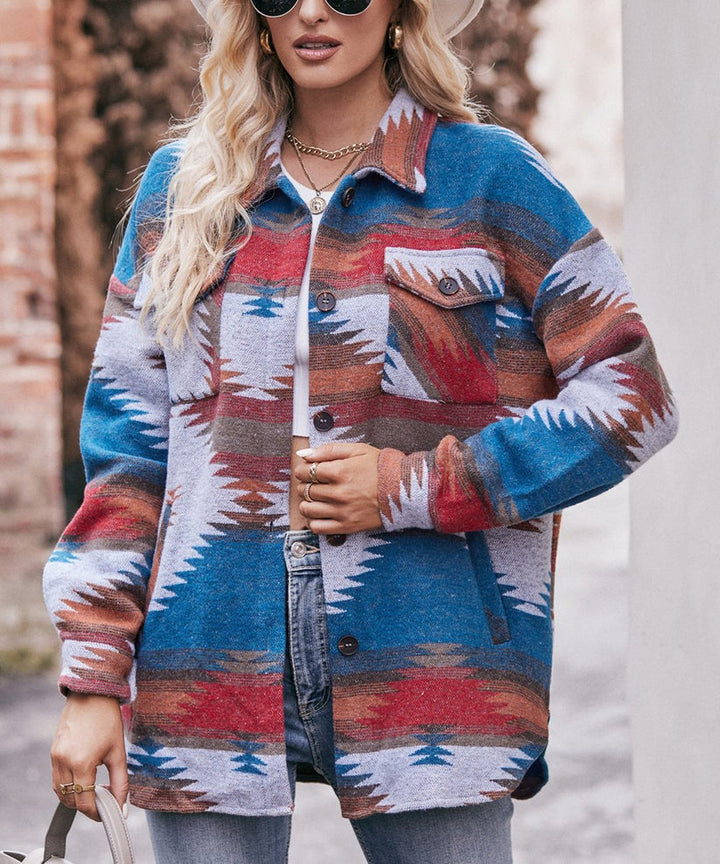 Levoire | Veste En Jean Luxueuse Aztèques