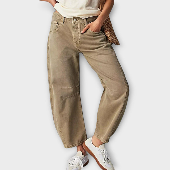 Levoire | Pantalons À Largeur Classique Beige