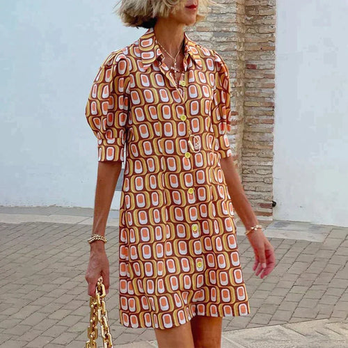 Levoire | Robe À Manches Bouffantes Au Design Élégant